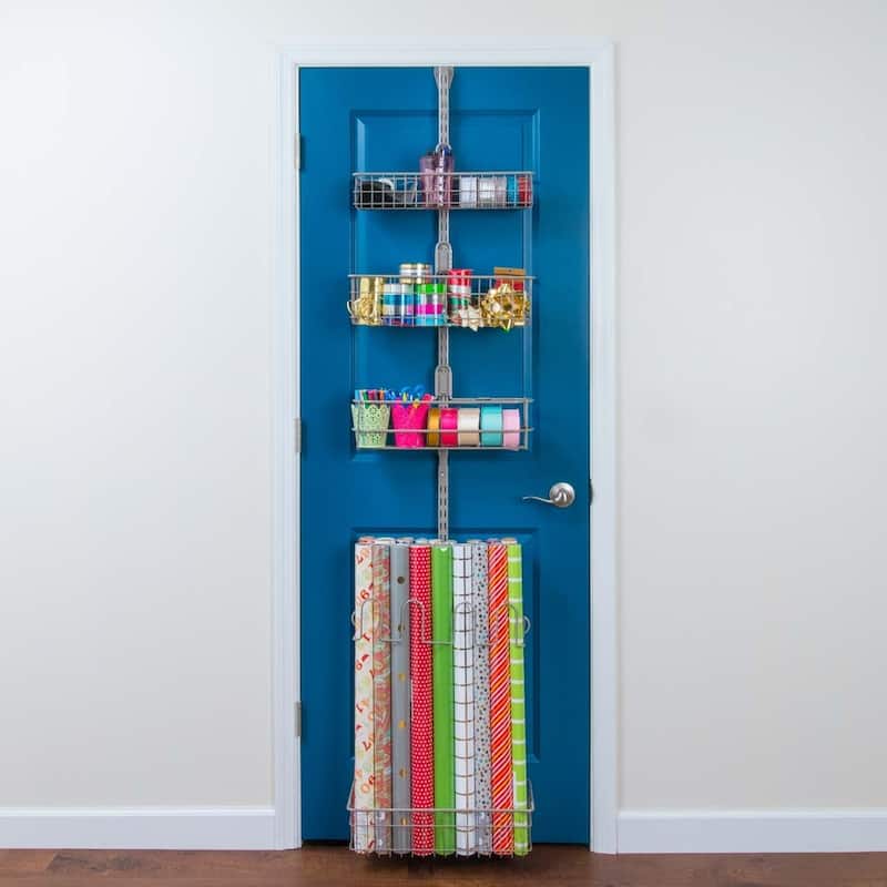 Organized Living Over The Door Gift Wrap Kit - Nickel