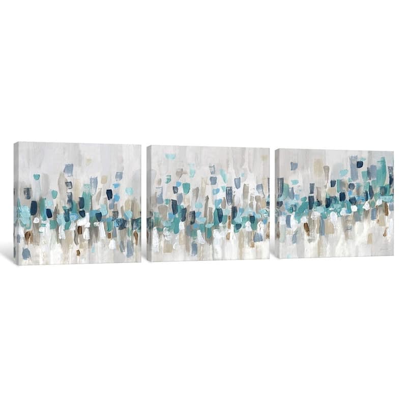 iCanvas "Blue Staccato" by Katrina Craven