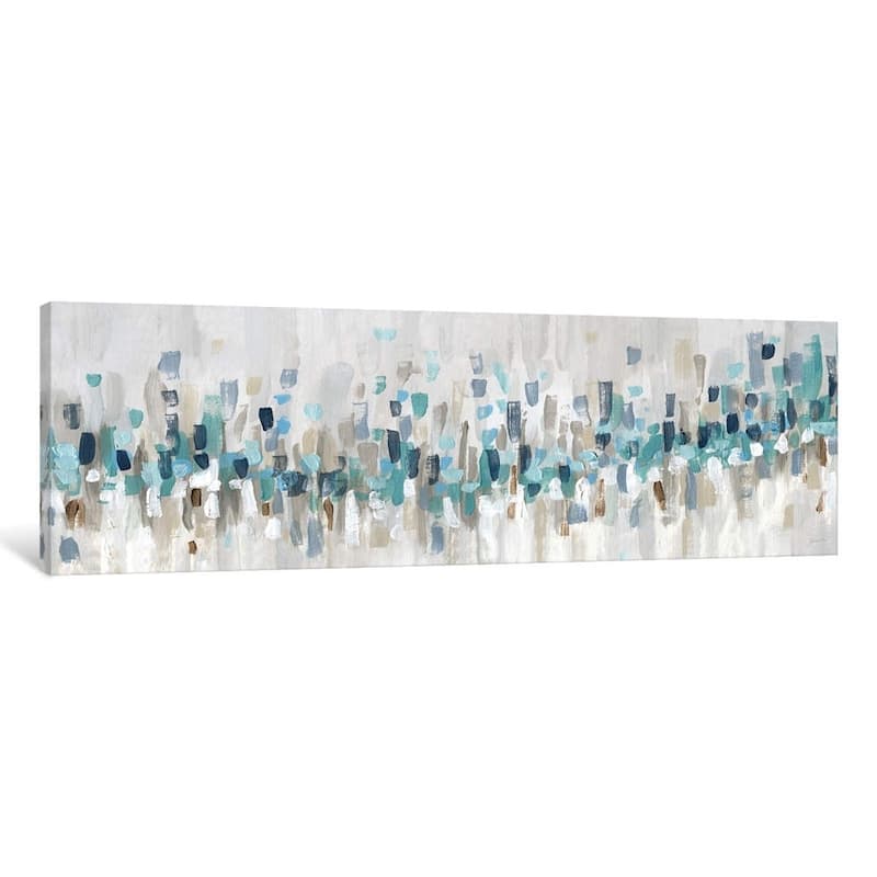 iCanvas "Blue Staccato" by Katrina Craven