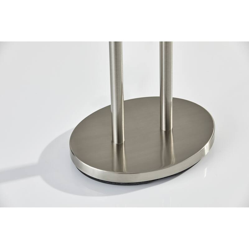 Strick & Bolton Lissie Satin Steel Table Lamp
