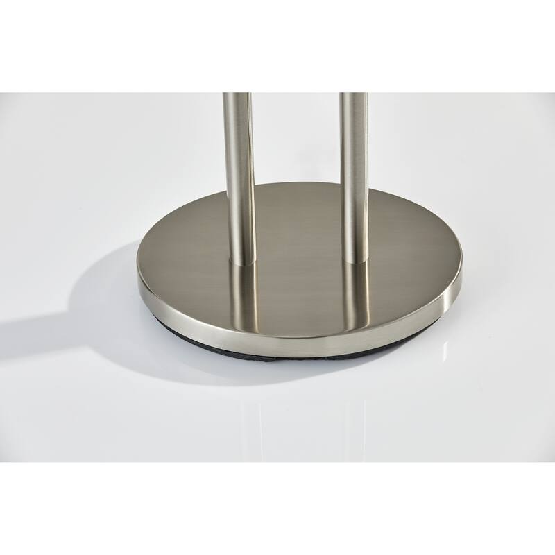Strick & Bolton Lissie Satin Steel Table Lamp