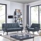 Carson Carrington Geiranger Mid-Century Modern Sofa and Arm Chair Set - Thumbnail 2