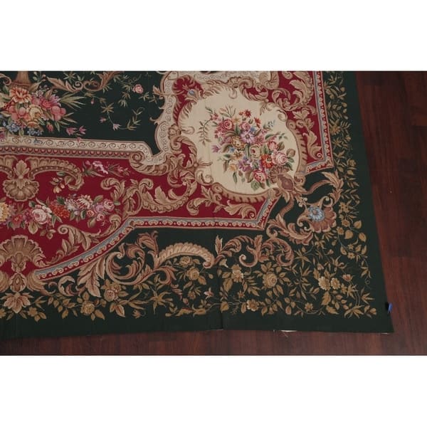 Savonnerie China Transitional Fl Hand Woven Wool Savonnerie China Transitional Fl Hand Woven Wool
