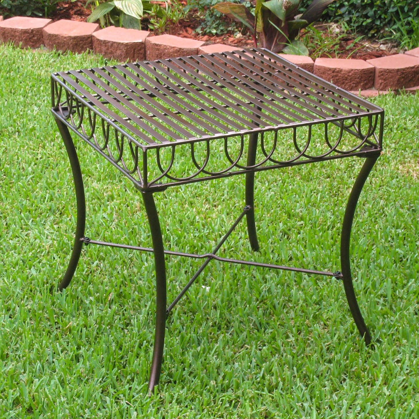 International Caravan Sun Ray Iron Side Table International Caravan Sun Ray Iron Side Table