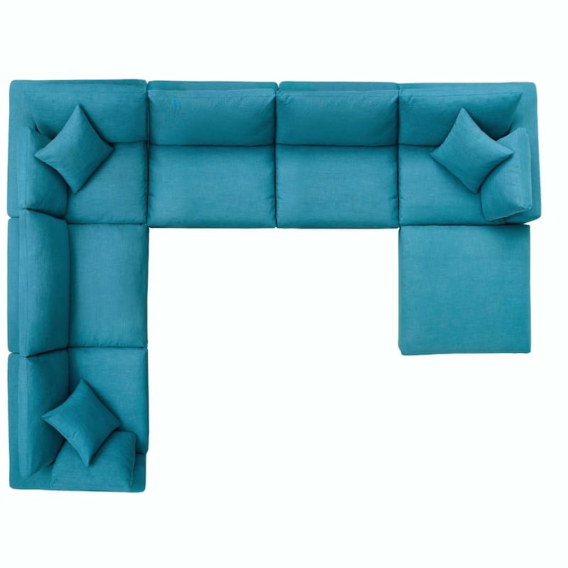 Copper Grove Hrazdan Down-filled Over-stuffed 7-piece Sectional Sofa Set
