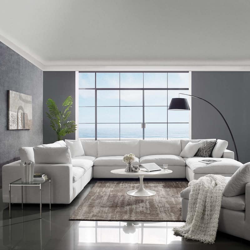 Copper Grove Hrazdan Down-filled Over-stuffed 7-piece Sectional Sofa Set