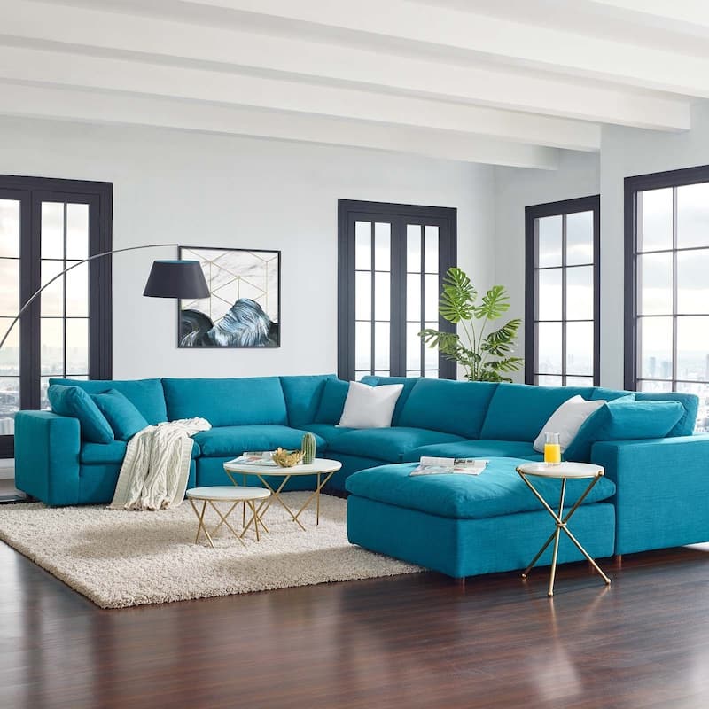 Copper Grove Hrazdan Down-filled Over-stuffed 7-piece Sectional Sofa Set