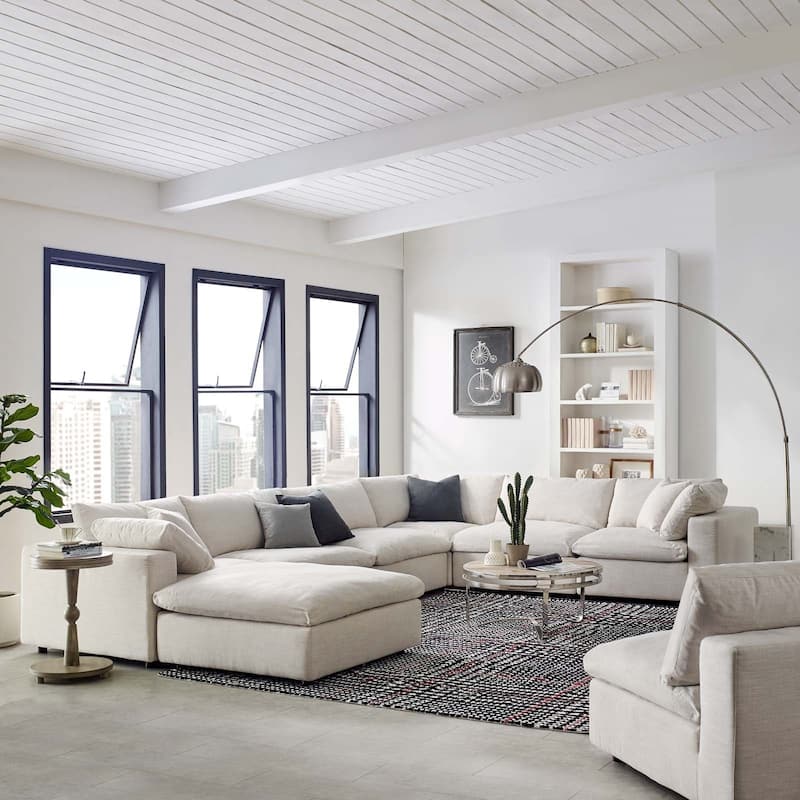 Copper Grove Hrazdan Down-filled Over-stuffed 7-piece Sectional Sofa Set