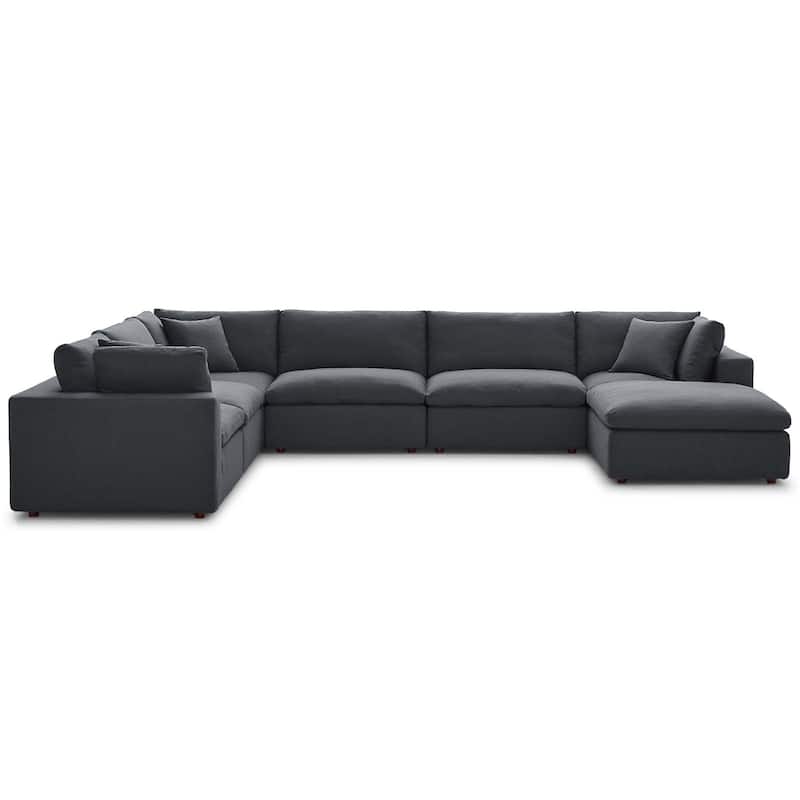 Copper Grove Hrazdan Down-filled Over-stuffed 7-piece Sectional Sofa Set - Gray