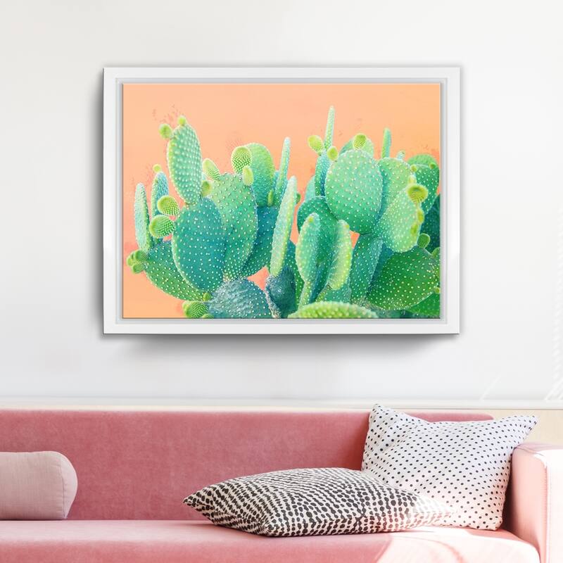 Ready2HangArt 'Cacti Dream' Framed Succulent Canvas Wall Art