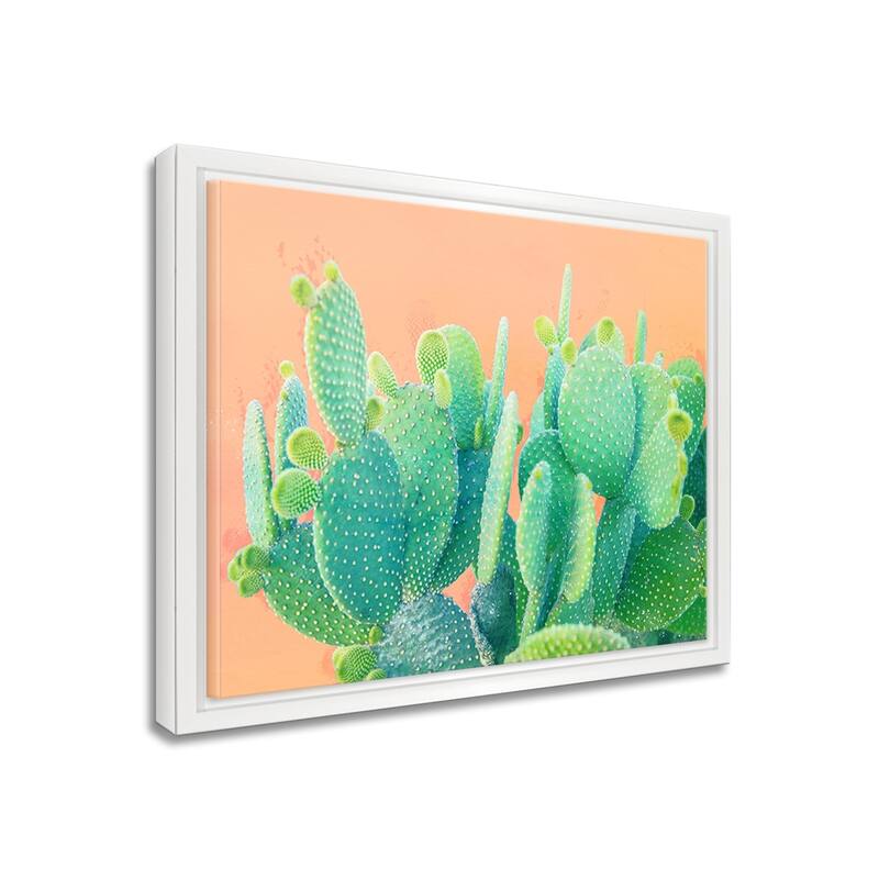 Ready2HangArt 'Cacti Dream' Framed Succulent Canvas Wall Art