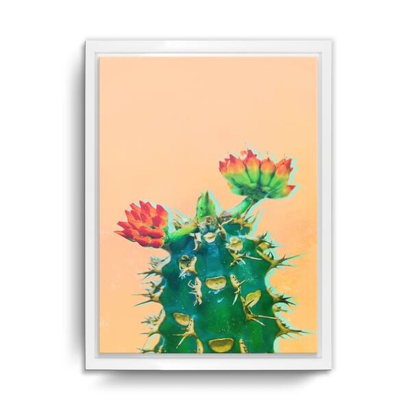 Shop Ready2hangart Color Me Cactus Framed Succulent Canvas Wall