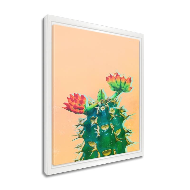 Ready2HangArt 'Color Me Cactus' Framed Succulent Canvas Wall Art