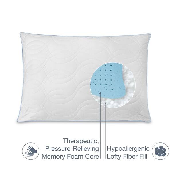 Shop Ecopedic Quilted Fiber Pillow With Gel Infused Memory Foam