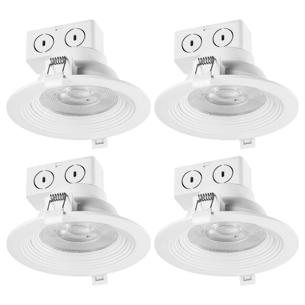 5 in. White Integrated LED Recessed Lighting Kit (4Pack) On Sale