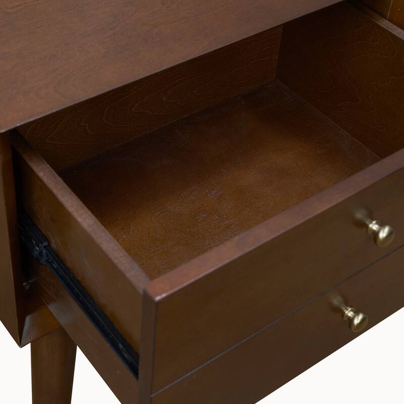 Crosley Landon Night Stand in Mahogany