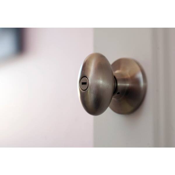 Shop Sure Loc Egg Shaped Privacy Door Knob Pair 2 Complete Sets