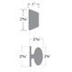 preview thumbnail 7 of 5, Sure-Loc Egg-shaped Entrance Door Knob with Keyed Alike Deadbolt