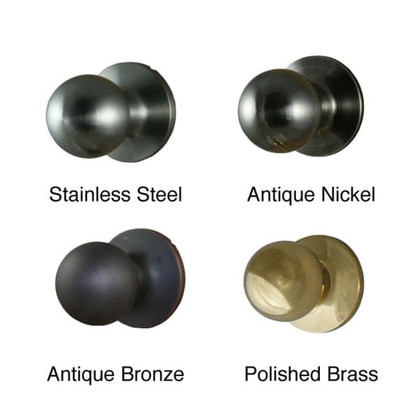 Sure Loc Round Passage Door Knob (2 complete sets)