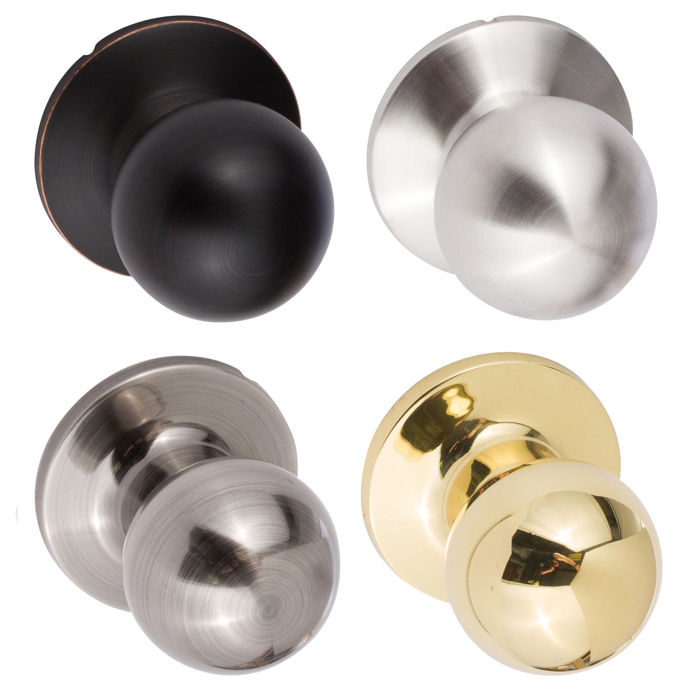 Round One sided Dummy Door Knob Pair