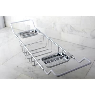 Chrome-plated Brass Tub Shelf