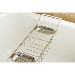 preview thumbnail 2 of 0, Chrome-plated Brass Tub Shelf