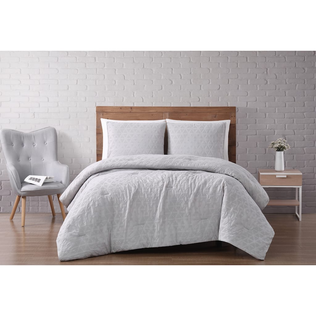 Carson Carrington Castlerock Woven Diamond 3-piece Comforter Set