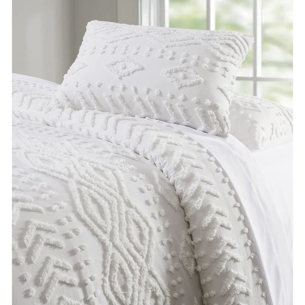 Shop The Curated Nomad Barbary Tufted Chenille 3 Piece Comforter