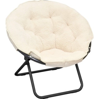 Idea Nuova Sherpa Saucer Chair (Ivory)