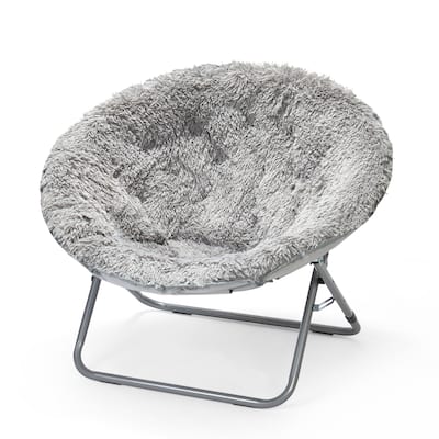 Mongolian Oversized Faux Fur Moonchair
