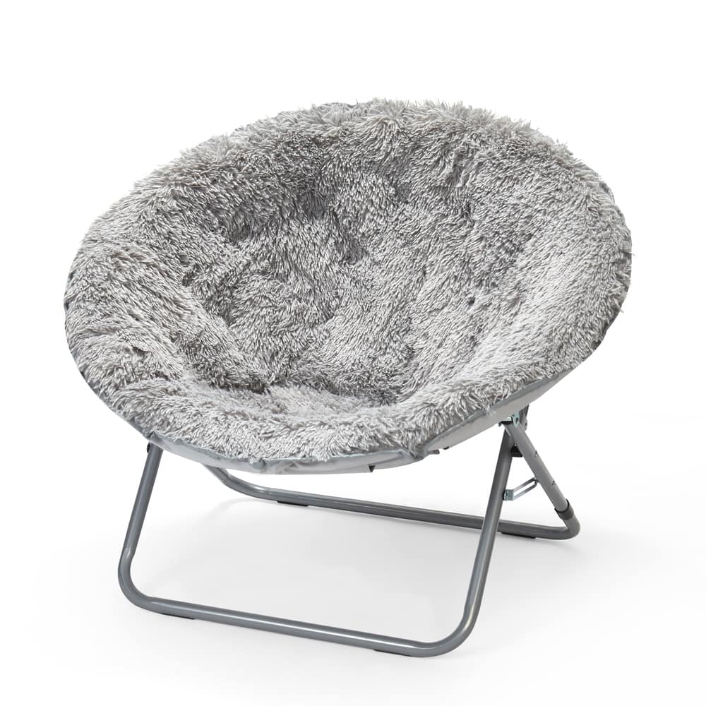 Mongolian Oversized Faux Fur Moonchair