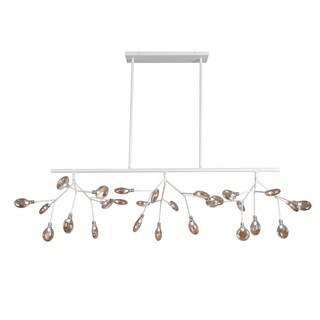 Lacy 47"Chandelier CHROME (White) - Chandeliers For Bedrooms by Overstock.com