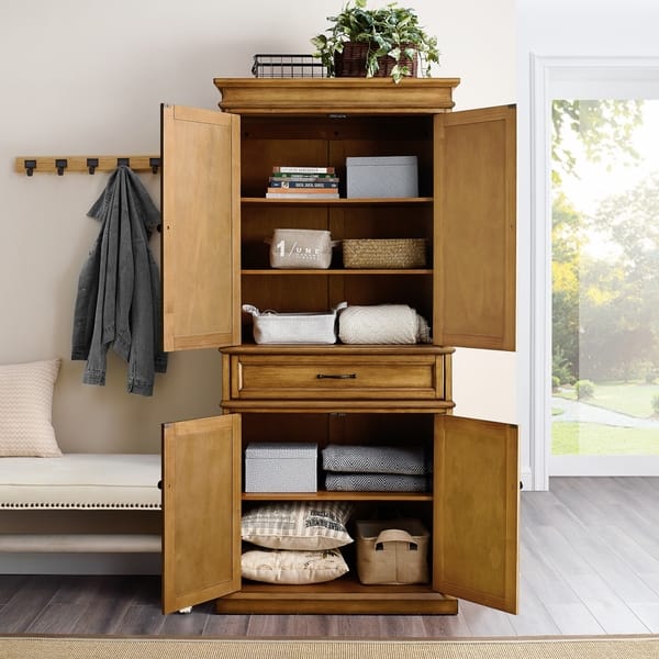 Shop Parsons Pantry In Natural Finish Free Shipping Today