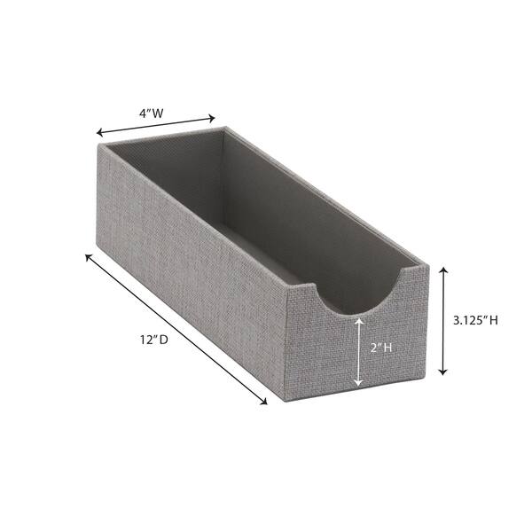 Shop Drawer Organizer Storage Tray With Fabric Cover Latte 725 1