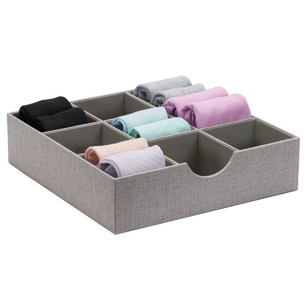 Shop Drawer Organizer Storage Tray With 9 Square Compartments And