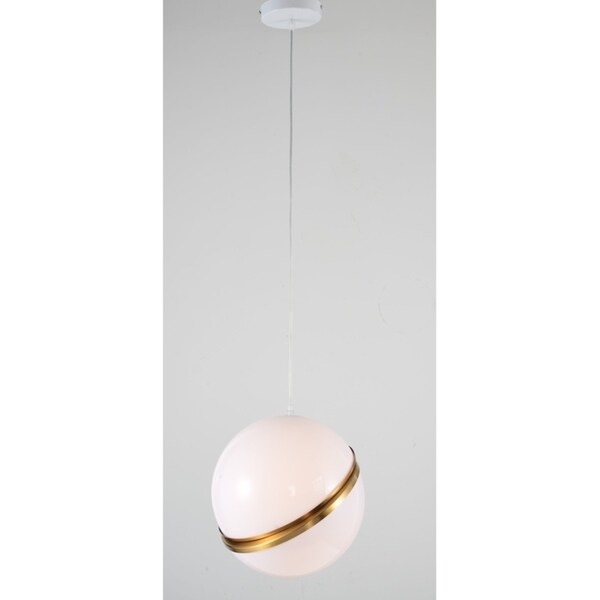 acrylic and gold pendant light
