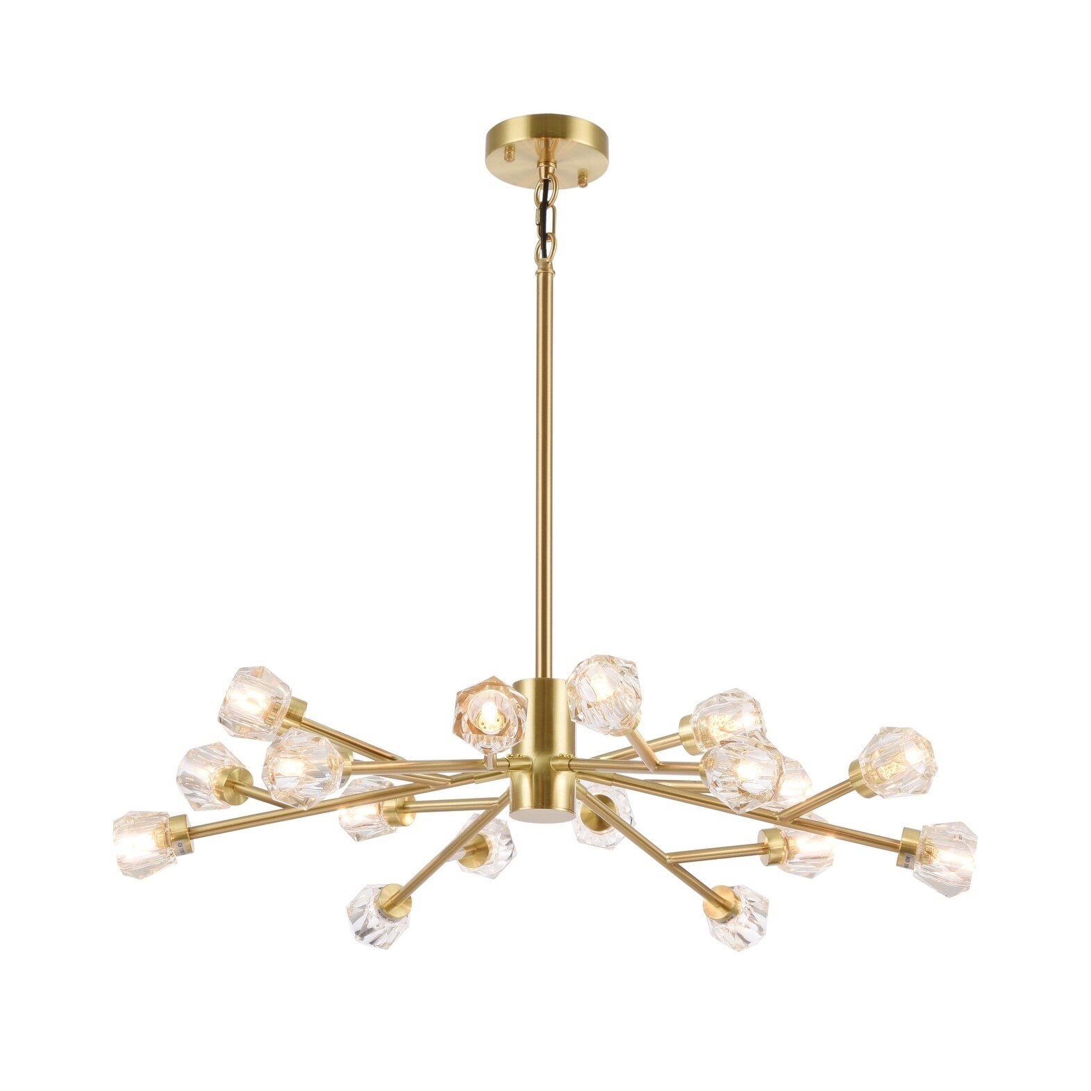Shiny Gold Steel Chandelier With Clear Crystal Ball Shades - Chandeliers For Bedrooms by Overstock.com