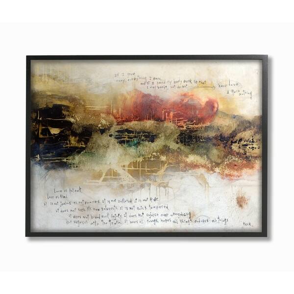 Shop The Stupell Home Decor Rust And Gold Smeared Painting Over