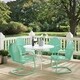 Havenside Home Howard Bay Aqua 5-piece Metal Outdoor Dining Set - Thumbnail 5