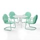 Havenside Home Howard Bay Aqua 5-piece Metal Outdoor Dining Set - Thumbnail 1