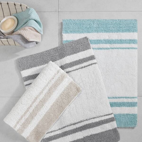 Madison Park Spa Reversible Bath Rug, Taupe