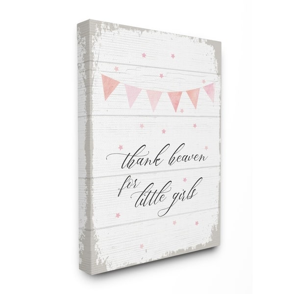 Shop The Kids Room By Stupell Pink Bunting Thank Heaven For Little