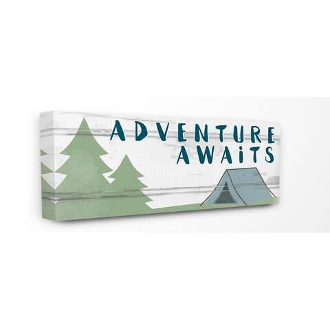 Porch & Den 'Adventure Awaits' Camping Scene Canvas Wall Art - Multi-Color
