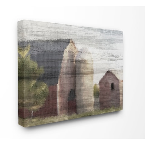 The Gray Barn Rustic Barn Painting Canvas Wall Art - Multi-Color