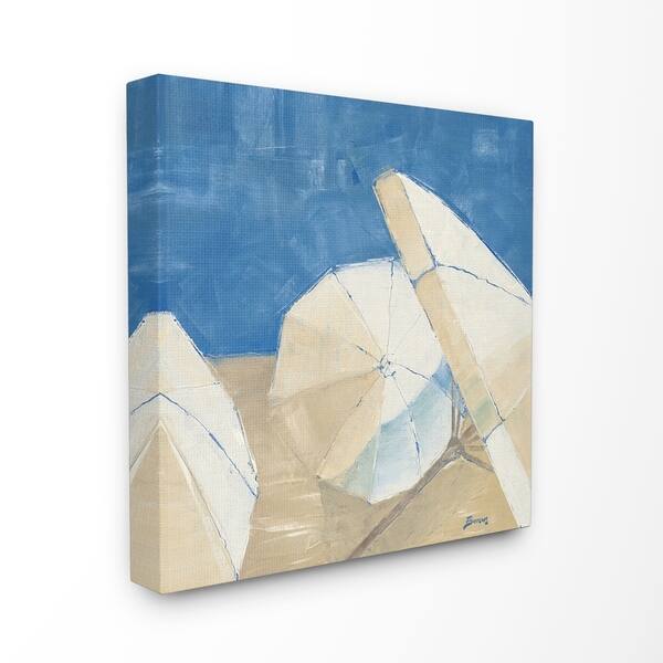 Shop The Stupell Home Decor Umbrellas And A Royal Blue Sky Beach