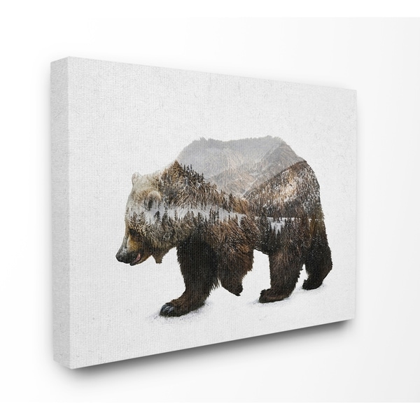 The Gray Barn Bear Silhouette Mountain Range Canvas Wall Art - Multi-Color. Opens flyout.