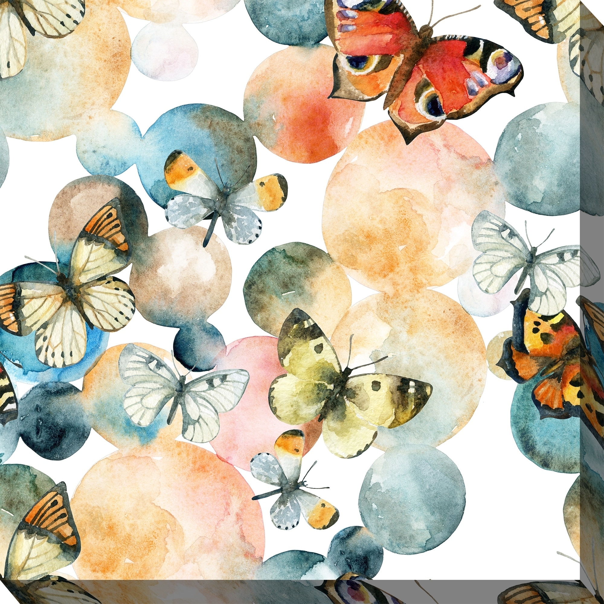 Download Butterfly Bubble Indoor/Outdoor Art - Multi-color Multi-color 24 x 24 | eBay