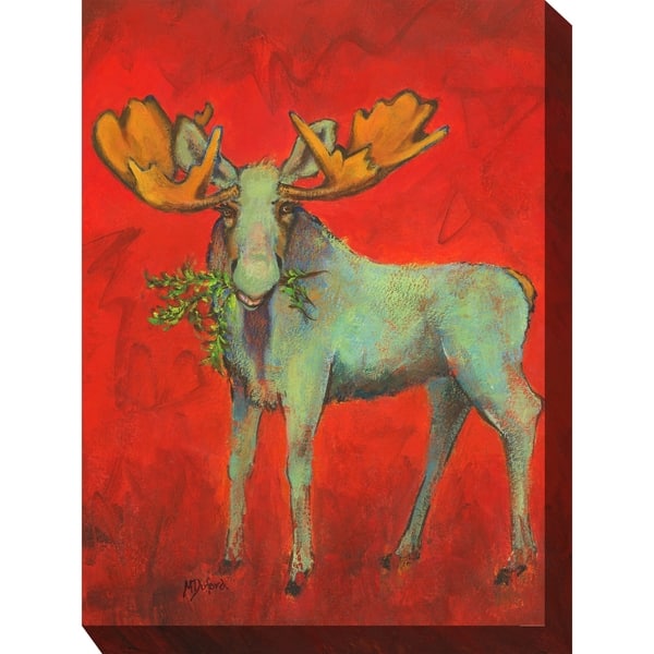 Shop Milton Moose Indoor Outdoor Art Multi Color On Sale