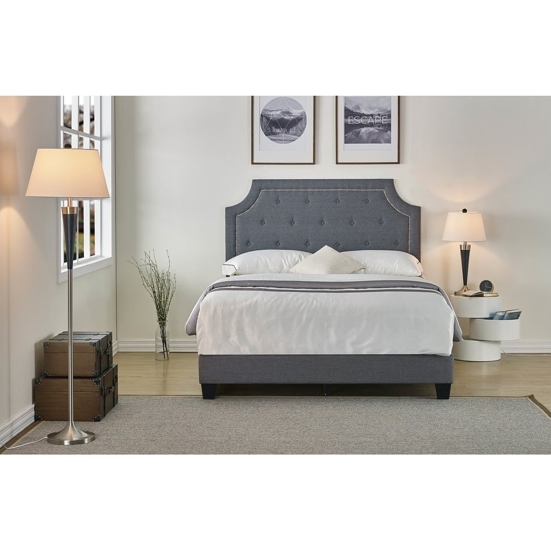 Skipper Upholstered Panel Bed