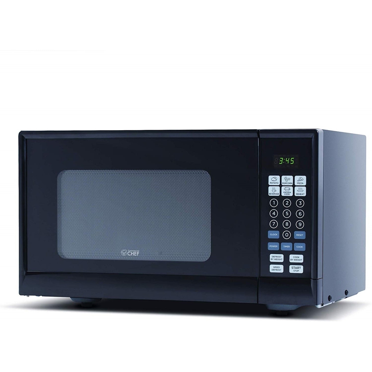 COMMERCIAL CHEF Small Microwave 0.7 Cu. Ft. Countertop Microwave with  Digital Display, Stainless Steel Microwave & BLACK+DECKER 4-Slice Toaster  Oven